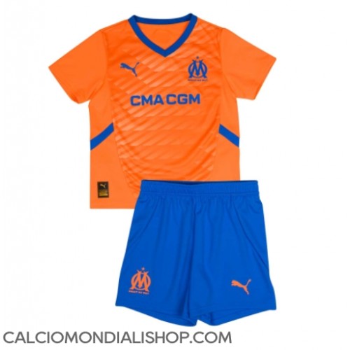 Maglie da calcio Olympique de Marseille Terza Maglia Bambino 2024-25 Manica Corta (+ Pantaloni corti)